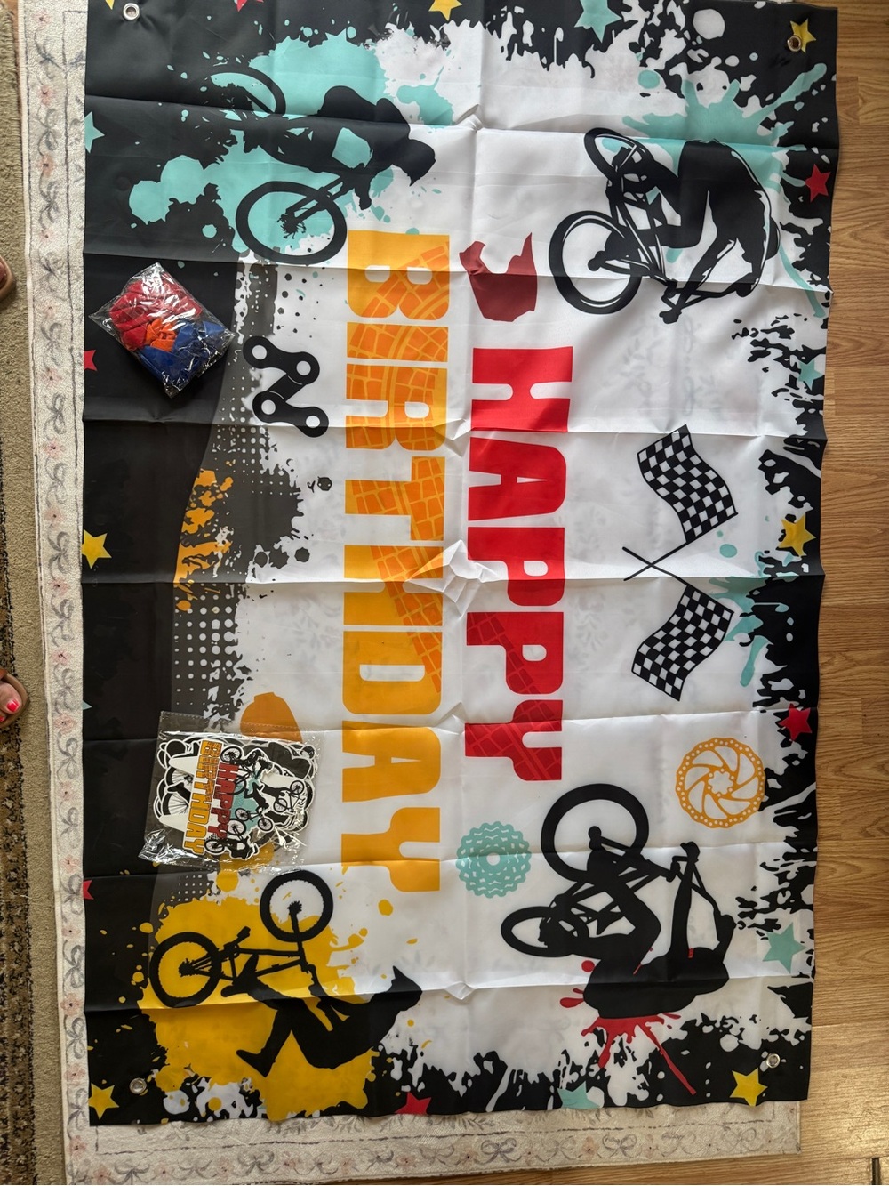 Dirt Bike Birthday Party decor- Multi-Color